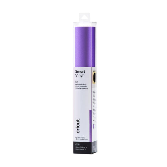 Cricut Smart Permanent Vinyl - Shimmer Purple, 3ft Roll (13'x36') for Explore and Maker 3 - Matless Cutting for Long cuts up to 12ft