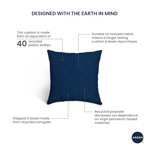 Arden Outdoor Toss Pillow, 2 Pack, 16 x 16, Rain-Proof, Fade Resistant Pistachio Botanical