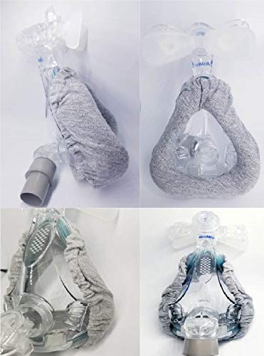 10 Pack Cpap Mask Liners to Reduce air leaks Ultra Soft Cotton Covers are Washable and Easy to Clean with Laundry Bag (10 Count (Pack of 1))