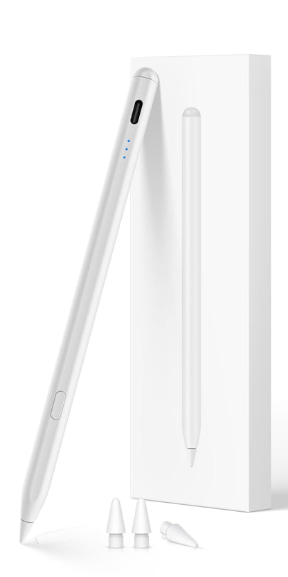 Stylus Pen for iPad (2018-2025), USB-C Fast Charging Pencil, Pixel-Perfect Tilt Sensitivity for Apple iPad 11/10/9/8/7/6/A16, ipad Mini 7/6/5, Air M3/M2 11"/13"/5/4/3, i-Pad Pro M4 13"/12.9″/11″