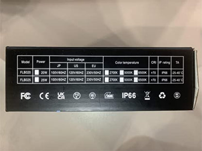 CLY 25W Security Lights Outdoor Motion Sensor, 2100 Lumen IP66 Waterproof LED Floodlight with Smart PIR Sensor, 6500K PIR Sensor Security Light, Outside Light with Sensor for Backyard, Garden, Doorway