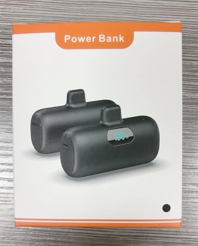 Small Portable Charger for iPhone,Upgraded 5000mAh PD Fast Charging Power Bank,Mini Battery Pack Backup Charger Compatible with iPhone 14/14 Pro Max/13/13 Pro/12 Pro/11/XS/XR/X/8/7/6 etc-Black