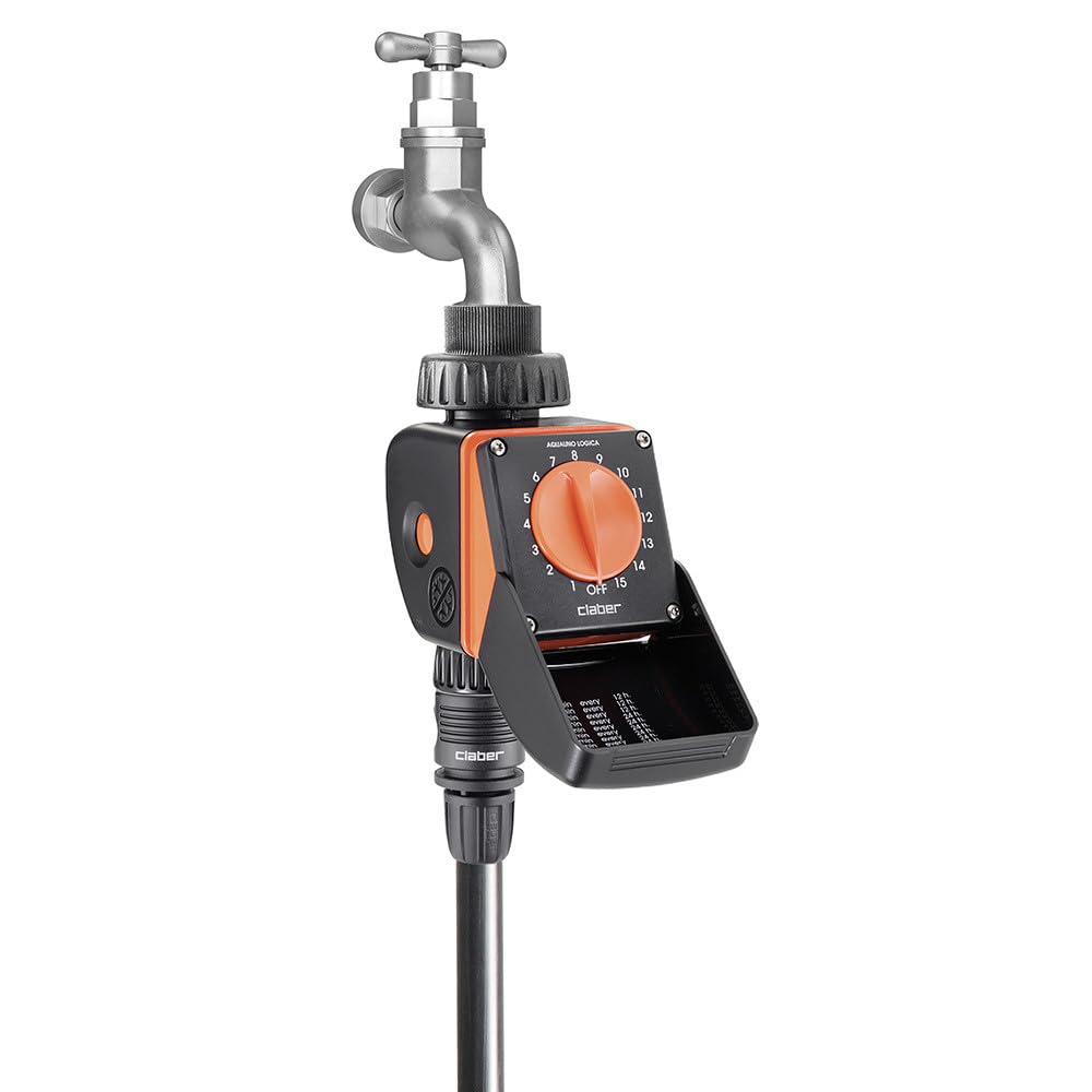 Claber 53922 8422 Aquauno Logic Programmer (Black/Orange)
