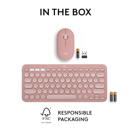 Logitech Pebble Keys 2 K380s, Multi-Device Bluetooth Wireless Keyboard with Customizable Shortcuts, Slim and Portable, Easy-Switch for Windows, macOS, iPadOS, Android, Chrome OS - Tonal Graphite