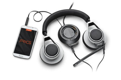 Plantronics RIG Stereo Gaming Headset with Mixer for PC/Mac - Retail Packaging - White