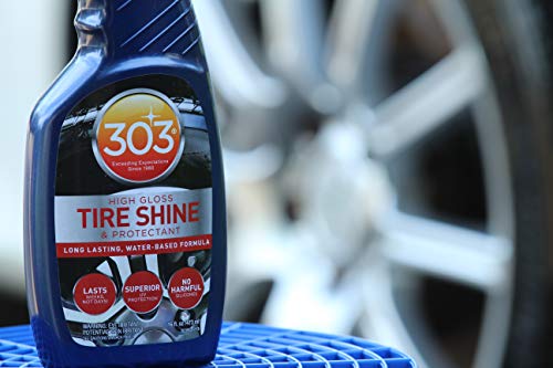 303 Products High Gloss Tire Shine And Protectant - Long Lasting, Water Based Formula - Lasts For Weeks - No Harmful Silicones - Lasts Weeks Not Days, 16 fl. oz. (30395CSR) Packaging May Vary