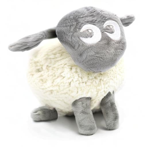 Sweet Dreamers, Ewan The Dream Sheep, Grey - Baby White/Pink Noise Machine and Sleep Aid with Night Light