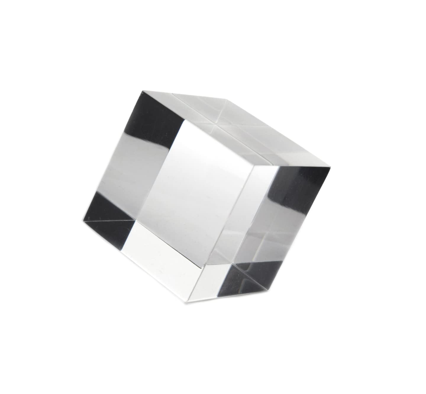 CMY Cubes The Cube Presence (50mm) - Clear & Transparent Optical Cube - Paperweight, Decorative Item - Educational, Scientific, Physics & Kinetic Art Desk Object