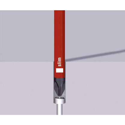 Wiha WHA-35389 VDE Slotted an Phillips Slim Fix Screwdriver Set (6 Pieces), 4.2 cm*35.6 cm*24.0 cm
