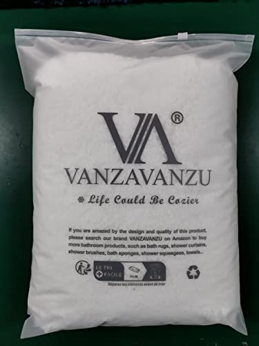 VANZAVANZU Non Slip Bath Mat Extra Large Bathroom Runner Rug Thickened Bath Rug for Bathroom Absorbent Ultra Soft Bedside Rug Fluffy Microfiber Carpet Runner Floor Mat - 50 x 122cm (White)