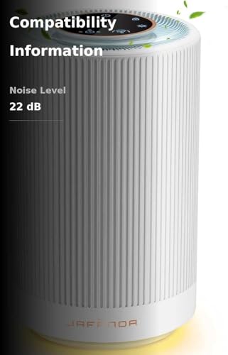 Jafanda Air Purifiers for Home Bedroom Coverage 450 sqft, 23 dB Air Cleaner with Brushless Motor, Effectively Remove Pollen Dust and Odor to Prevent Seasonal Air Diseases, Night Light