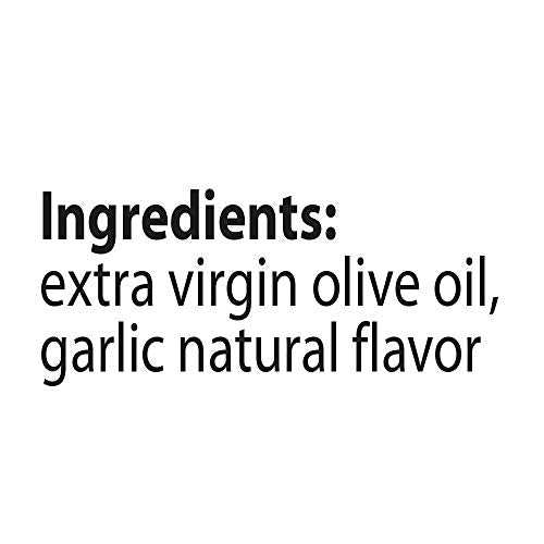 Mantova Extra Virgin Olive Oil Spray Garlic Flavored 8 oz. Spray Bottle - Manage Oil Amount - Great For Salads & Cooking