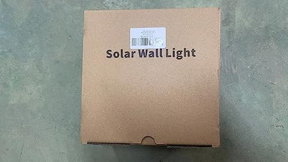 nipify Solar Fence Lights Outdoor Garden, 6 Packs LED Retro Solar Wall Lights Outdoor Waterproof, Auto On/Off Fence Lights Solar Powered for Patio Decking Gate Yard Stair Decoration(Warm White)