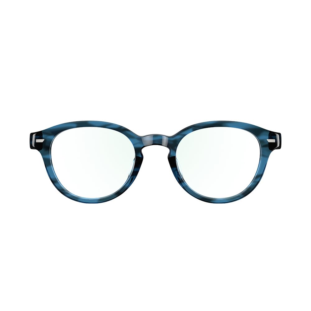 Amazon Echo Frames, an Alexa device (newest model), Smart glasses with Alexa, Modern Rectangle frames in Charcoal Gray with blue light filtering lenses