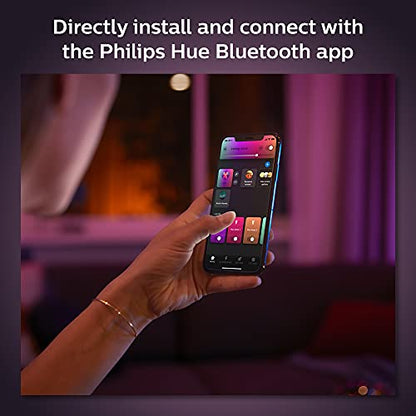 Philips Hue Smart 100W A21 LED Bulb - White and Color Ambiance Color-Changing Light - 4 Pack - 1600LM - E26 - Indoor - Control with Hue App - Works with Alexa, Google Assistant and Apple Homekit.