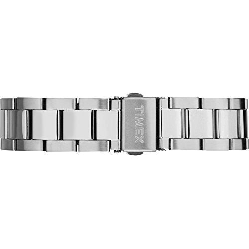 Timex Men's Easy Reader 38mm Watch – Silver-Tone Case White Dial with Silver-Tone Stainless Steel Bracelet