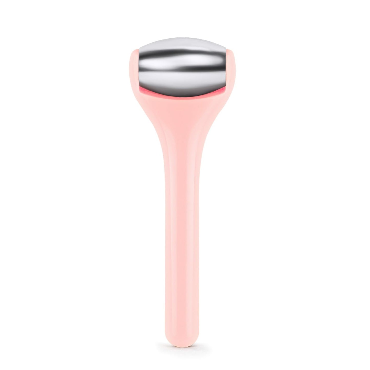 Ice Roller for Face and Eye 2 Pcs,Face Roller Skin Care for Puffiness,Migraine,Pain Relief,Eye Roller For Puffy Eyes Dark Circles,Stainless Steel Facial Roller (Pink)