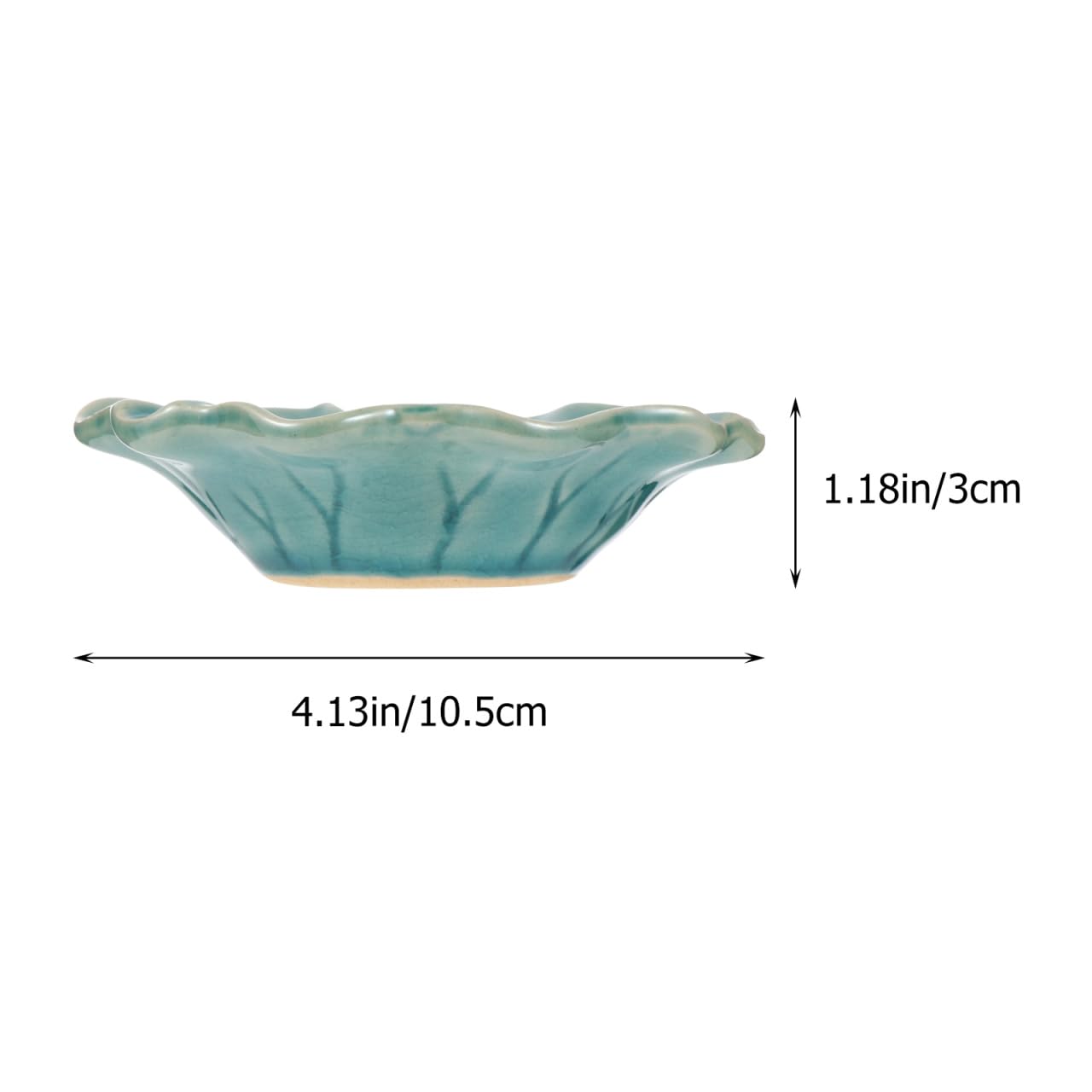 Ceramic Wax Melt Warmer Dish Replacement, Lotus Aromatherapy Oil Burner Plate, Fragrance Heating Tray for Electric Diffuser Lamp & Candle Tart Melter Blue