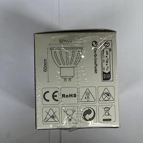 GY GU10 LED Light Sensor Lamp 6500K Cool White Bulbs, 5W 380lm Replaces 40W Bulb, Automatic On/Off, Beam Angle 120°, Not Dimmable, 2 PCS