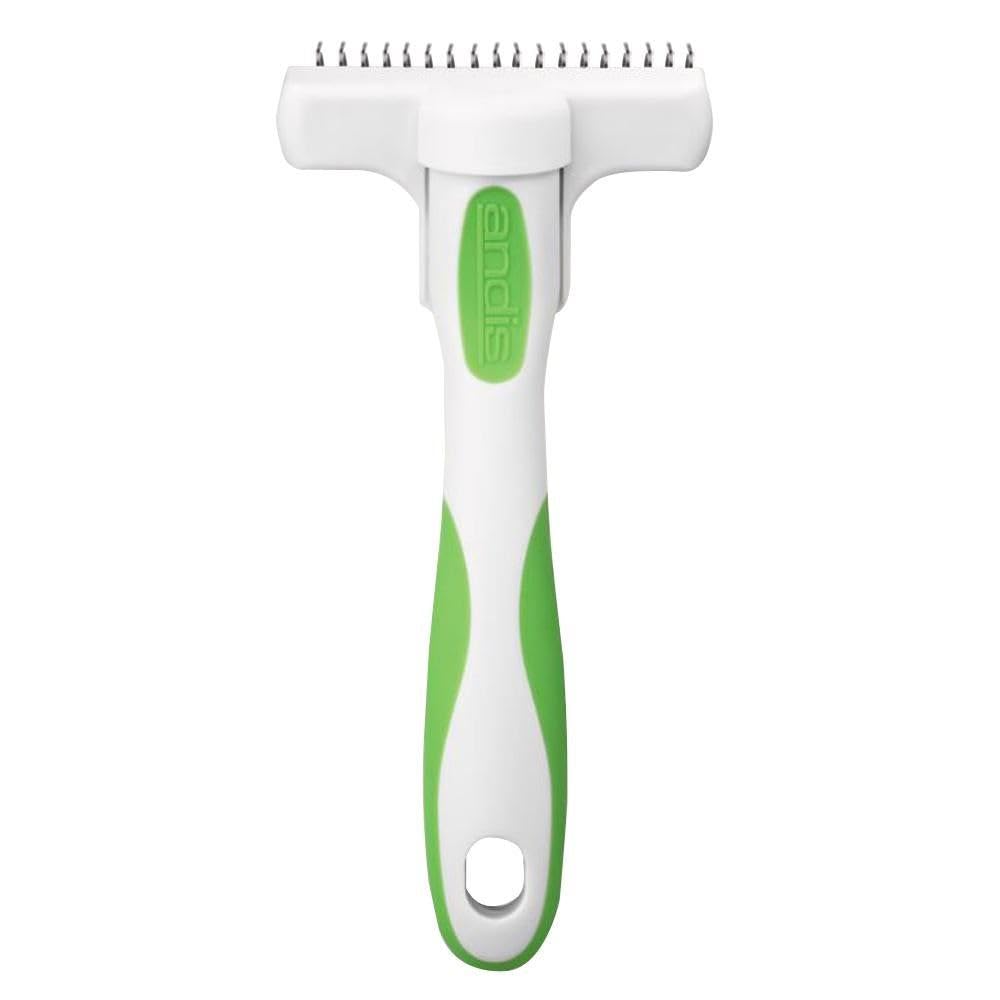 Andis Deshedding Tool - Dog Deshedding Brush - Effectively Removes Undercoat - Deshedding Brush for Dogs - Helps Strip Coat to Reduce Shedding - Rubber Grip Handle