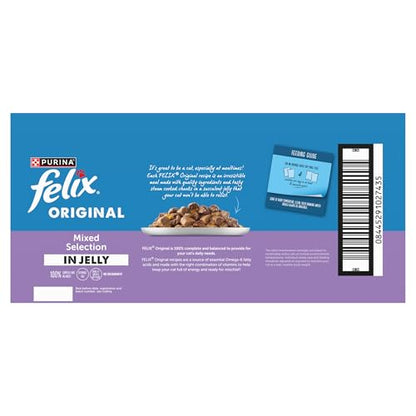 FELIX Original Mixed Selection in Jelly Wet Cat Food 40x85g