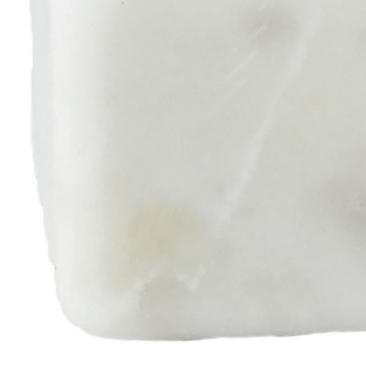 Creative Co-Op Square Marble Bowl with Brass Spoon, White