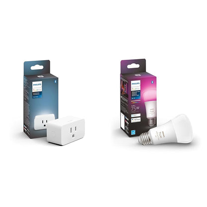 Philips Hue Wall Tap Dial Light Switch, Portable, White - 1 Pack - Requires Hue Lights and Hue Bridge - Smart Home - Easy, No-Wire Installation