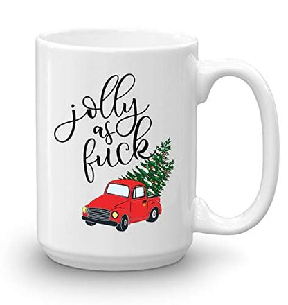 BLUE RIBBON Christmas, Funny Movie Mugs Gift from Family, Friends in Decorative Box 15 oz
