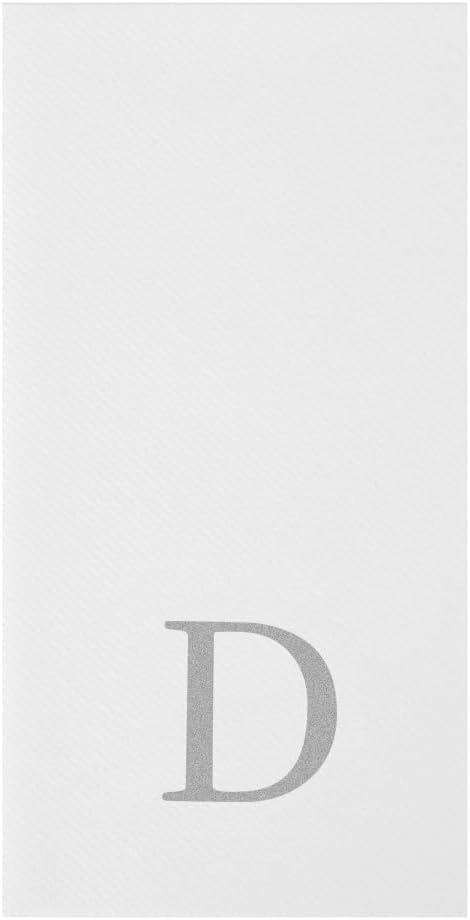 Luxenap 15.8 X 7.9 Inch Linen-Feel Guest Towels, 50 Lettered Hand Towels