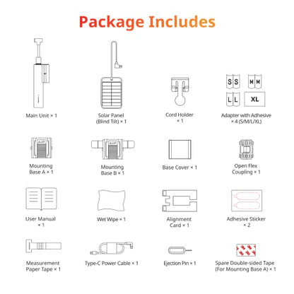 SwitchBot Blind Tilt Motorized Blinds - Smart Electric Blinds, Automatic Blind Opener and Closer, Solar Powered, Light Sensing Control, Add Hub Mini to Make it Compatible with Alexa & Google Home
