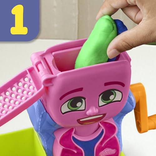 Play-Doh Hair Stylin' Salon Playset with 6 Cans, Pretend Play Toys, Ages 3+
