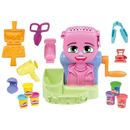 Play-Doh Hair Stylin' Salon Playset with 6 Cans, Pretend Play Toys, Ages 3+