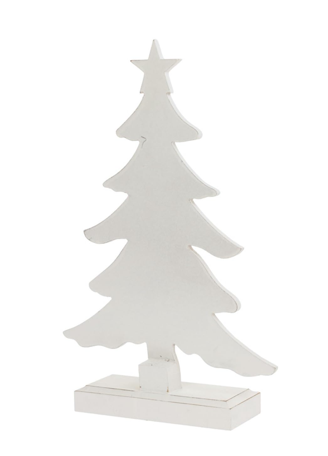 Boston International Christmas Tree for Tabletop Mantel Shelf Winter Holiday Decorations for Home, 3 Sizes, Weathered Winter White Trees