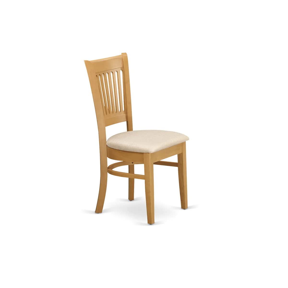 East West Furniture ANVA3-OAK-C 3 Piece Kitchen Table Set for Small Spaces Contains a Round Dining Room Table with Pedestal and 2 Linen Fabric Upholstered Chairs, 36x36 Inch, Oak