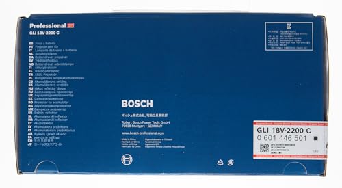 Bosch Professional 18V System Cordless LED Construction Site Floodlight GLI 18V-2200 C (max. brightness 2200 lumen, Connect Ready, without battery/charger)
