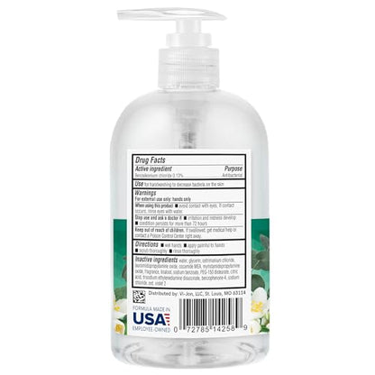 Germ-X Antibacterial Hand Soap, Moisturizing Liquid Hand Wash for Kitchen, pH Balanced & Dermatologist Tested, Back to School Supplies, White Tea & Eucalyptus, 12 oz Pump Bottle (Pack of 4)