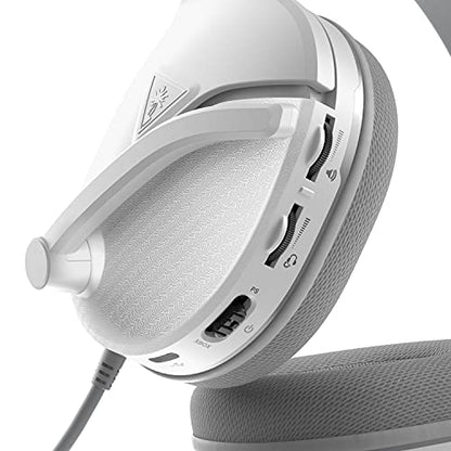 Turtle Beach Recon 200 Gen 2 Powered Gaming Headset - Xbox Series X, Xbox Series S & Xbox One, PS5, PS4, Mobile & PC with 3.5mm - Bass Boost, Memory Foam, White