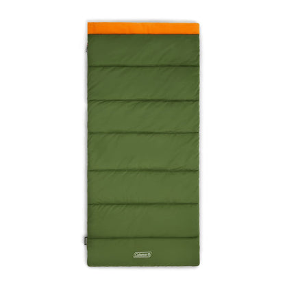 Coleman Big Game 0°F Big & Tall Sleeping Bag Cold Weather Adult Sleeping Bag with Eco-Conscious Filling Sherpa & Flannel Lining 2-Way Zipper Fits Campers up to 6'5