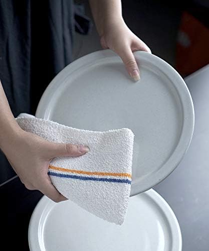 Bar Mop Blue & Gold Stripe 10 lbs 16x19 Pack of 60, 100% Cotton Double Stitched