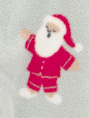 Simple Joys by Carter's Neutral Holiday Loose-fit Fleece Footed Pajamas, Santa & Trees, 3-6 Months