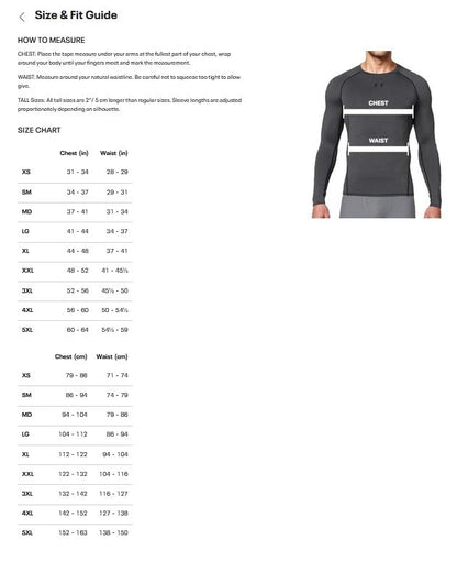 Under Armour Men's Tech 2.0 Long-Sleeve T-Shirt , Black (001)/Graphite , Large