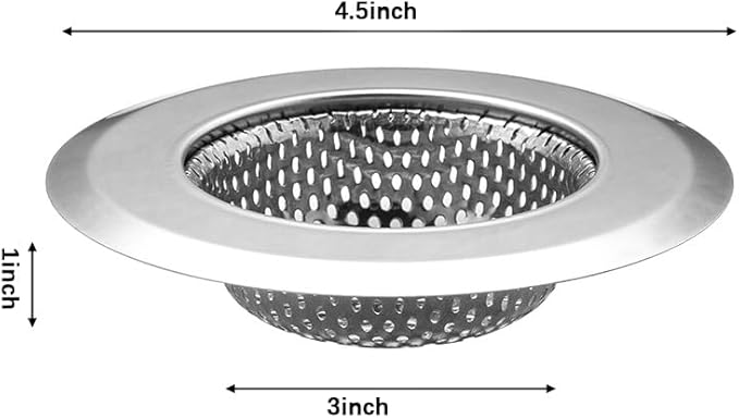 2 Pack Upgraded Double-Layer Kitchen Sink Strainer