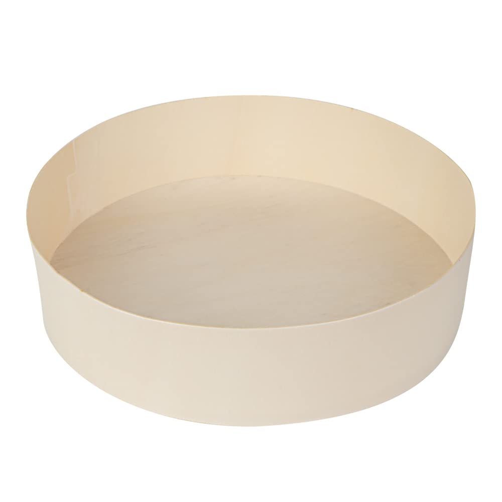 Restaurantware Taipei 33 Ounce Food Containers 100 Round Wooden Bento Boxes - Lids Sold Separately Grease Impermeable Poplar To Go Boxes Disposable Serve Noodles Dumplings And More