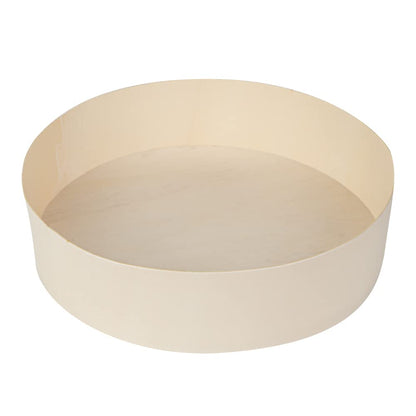 Restaurantware Taipei 33 Ounce Food Containers 100 Round Wooden Bento Boxes - Lids Sold Separately Grease Impermeable Poplar To Go Boxes Disposable Serve Noodles Dumplings And More