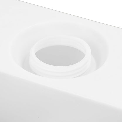 Asixxsix 8 Gallon RV Fresh Water Tank, Food Grade Leakproof LLDPE Fresh Water Holding Tank, Portable RV Water Storage Tank with 130mm Water Inlet for Caravans Trailers Boats Yachts