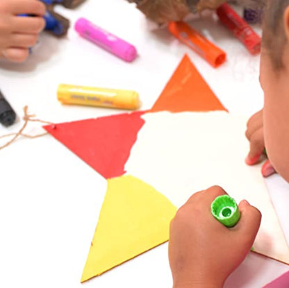 Paint Pop - Paint Sticks For Kids - 20 Pack Assorted Colours & Fun Storage Tub - Twist & Paint, Mess-Free, Fast Drying Action, Easy Clean Up, Vibrant Colours, Multi-Surface