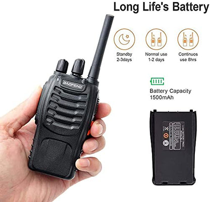 Nineaccy walkie talkie 2 way radio long range,16 Channel Portable walkie talky adult,rechargeable walkie talkies long distance Handheld Transceiver with LED light and earpiece