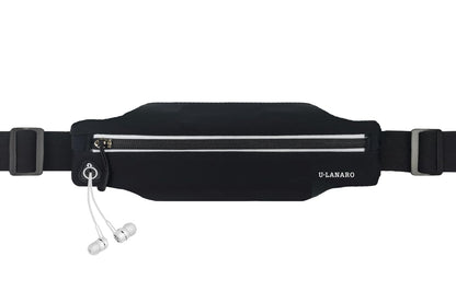 Slim Running Belt Fanny Pack for Men Women, Running Phone Holder Runners Pouch Waist Pack for Workout, Money Belt, Running Gear Accessories [Fits ALL Phones]
