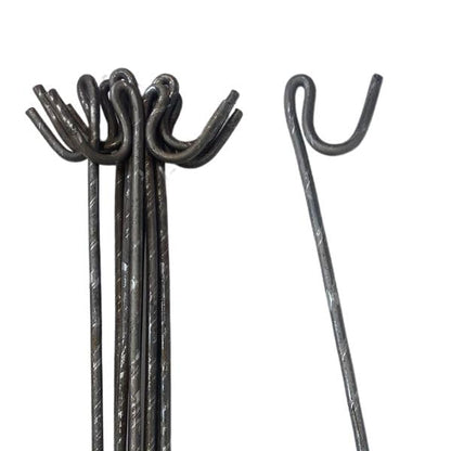 Suregreen Steel Fencing Pins | 1.2M Metal Garden Stakes | 10 Pack Road Pins for Contractors, Site Managers, Landscapers, Event Organisers, Builders | Garden Stakes for Gardeners, Farmers