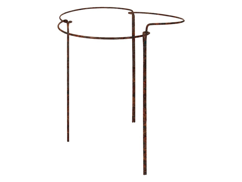 Rusty Bow Plant Supports (Raw Steel designed to rust) for Peonies, Hydrangea, Roses, etc - Strong Metal Garden Supports - Interlinking (Extra Large (100cm Tall x 44cm Wide) Pack of 4)